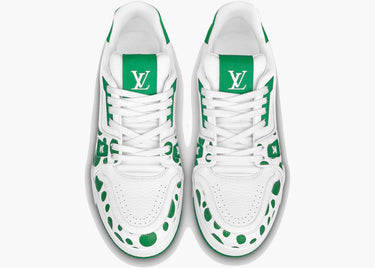 LOUIS VUITTON LV TRAINER YAYOI KUSAMA GREEN WHITE