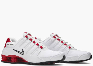 NIKE SHOX NZ WHITE UNIVERSITY RED