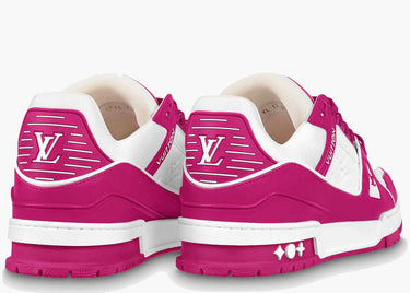 LOUIS VUITTON TRAINER LOW WHITE FUCHSIA