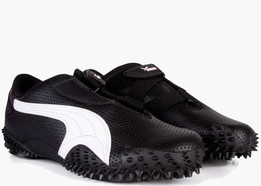 PUMA MOSTRO PERFORATED LEATHER BLACK WHITE