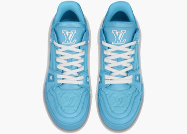 LOUIS VUITTON TRAINER BLUE EMBOSSED MONOGRAM