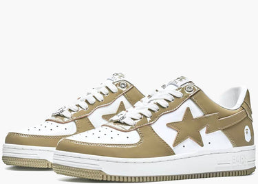 BAPESTA PATENT LEATHER WHITE KHAKI (2023)