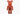 BEARBRICK EMOTIONALLY UNAVAILABLE CLEAR RED HEART 1000%