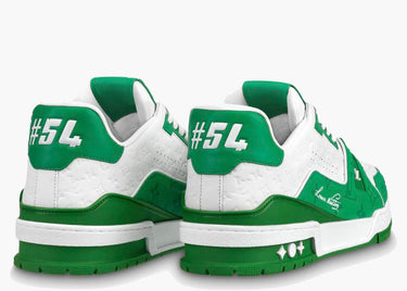 LOUIS VUITTON TRAINER #54 SIGNATURE GREEN WHITE