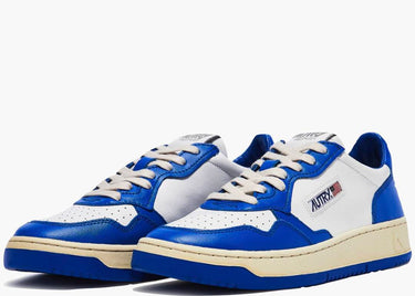 AUTRY MEDALIST LEATHER LOW AZURE WHITE