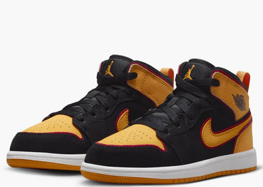 JORDAN 1 MID SE BLACK VIVID ORANGE (PS)