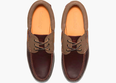 TIMBERLAND 3-EYE LUG HANDSEWN BOAT SHOE ROOT BEER