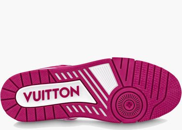 LOUIS VUITTON TRAINER LOW WHITE FUCHSIA