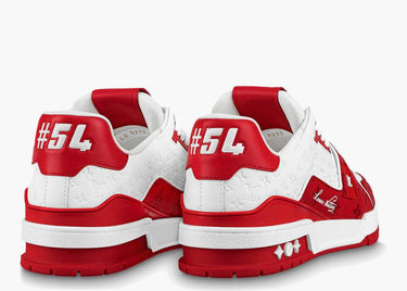 LOUIS VUITTON TRAINER #54 SIGNATURE RED WHITE
