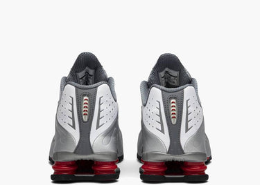 NIKE SHOX R4 METALLIC SILVER COMET RED (2018)