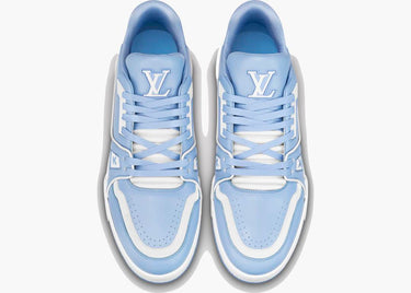 LOUIS VUITTON LV TRAINER LIGHT BLUE WHITE