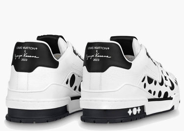 LOUIS VUITTON LV TRAINER YAYOI KUSAMA BLACK WHITE