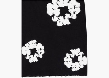 DENIM TEARS THE COTTON WREATH SHORTS BLACK