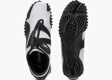 PUMA MOSTRO PERFORATED LEATHER WHITE BLACK