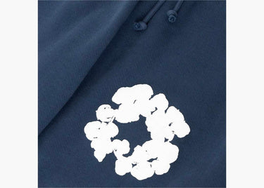 DENIM TEARS THE COTTON WREATH SHORTS NAVY