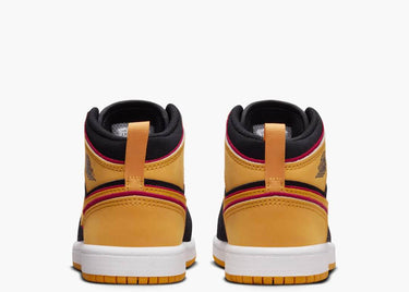 JORDAN 1 MID SE BLACK VIVID ORANGE (PS)