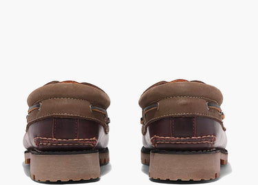 TIMBERLAND 3-EYE LUG HANDSEWN BOAT SHOE ROOT BEER