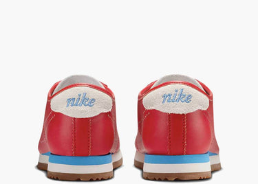 NIKE CORTEZ LEATHER UNIVERSITY RED UNIVERSITY BLUE PERFORATED SWOOSH (W)