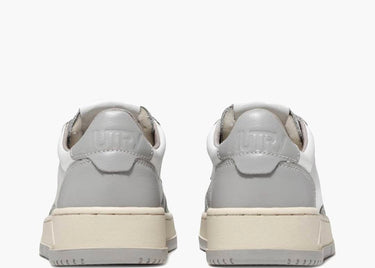 AUTRY MEDALIST LEATHER LOW GREY WHITE