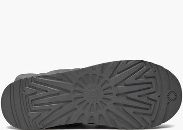 UGG TASMAN SHROUD ZIP SLIPPER DARK GREY