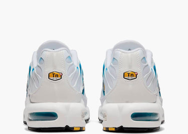 NIKE AIR MAX PLUS SPRAY PAINT SWOOSH WHITE BLUE