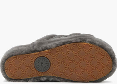 UGG FLUFF YEAH SLIDE CHARCOAL (W)