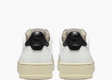 AUTRY MEDALIST LEATHER LOW WHITE BLACK