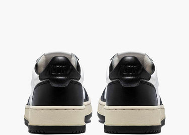 AUTRY MEDALIST LEATHER LOW BLACK WHITE
