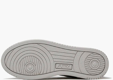 AUTRY MEDALIST LEATHER LOW GREY WHITE