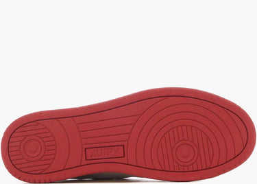 AUTRY MEDALIST LEATHER LOW RED WHITE