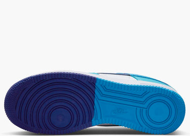 NIKE AIR FORCE 1 LOW '07 LV8 SPLIT LIGHT PHOTO BLUE DEEP ROYAL
