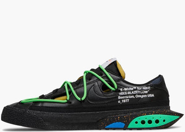NIKE BLAZER LOW OFF-WHITE BLACK ELECTRO GREEN