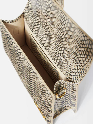 JACQUEMUS LE GRAND BAMBINO WHITE PYTHON