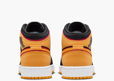 AIR JORDAN 1 MID SE BLACK VIVID ORANGE (GS)