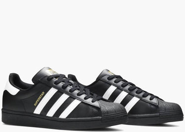 ADIDAS SUPERSTAR CORE BLACK CLOUD WHITE GOLD