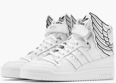 ADIDAS FORUM HI WINGS 4.0 JEREMY SCOTT WHITE BLACK
