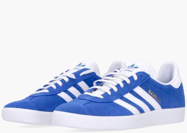 ADIDAS GAZELLE BLUE CLOUD WHITE GOLD METALLIC