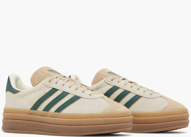 ADIDAS GAZELLE BOLD MAGIC BEIGE COLLEGIATE GREEN (W)