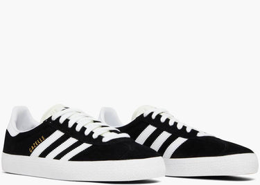 ADIDAS GAZELLE CORE BLACK CLOUD WHITE GOLD