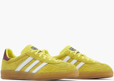 ADIDAS GAZELLE INDOOR BRIGHT YELLOW COLLEGIATE BURGUNDY (W)