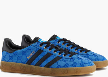 ADIDAS X GUCCI GAZELLE BLUE GG MONOGRAM
