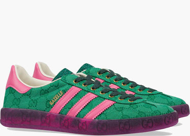 ADIDAS X GUCCI GAZELLE GREEN GG MONOGRAM (W)