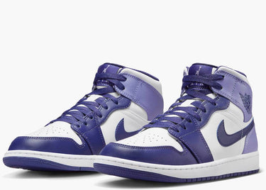 AIR JORDAN 1 MID WHITE SKY J PURPLE (GS)