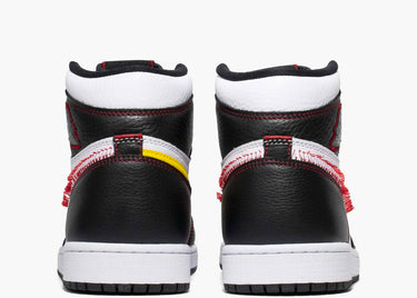 JORDAN 1 RETRO HIGH DEFIANT WHITE BLACK GYM RED