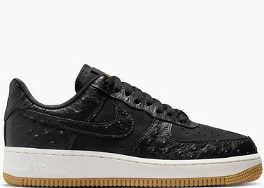 NIKE AIR FORCE 1 LOW '07 BLACK OSTRICH GUM (W)