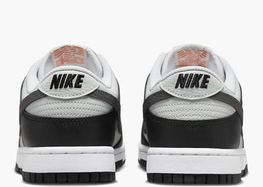 NIKE DUNK LOW BLACK BRIGHT MANDARIN MINI SWOOSH (GS)