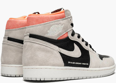 JORDAN 1 RETRO HIGH NEUTRAL GREY HYPER CRIMSON