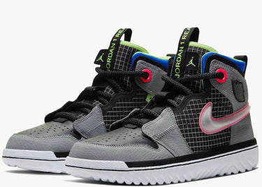 JORDAN 1 HIGH REACT BLACK PARTICLE GREY