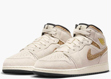 JORDAN 1 MID SE BROWN ELEPHANT (GS)