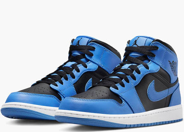 JORDAN 1 MID UNIVERSITY BLUE BLACK (GS)